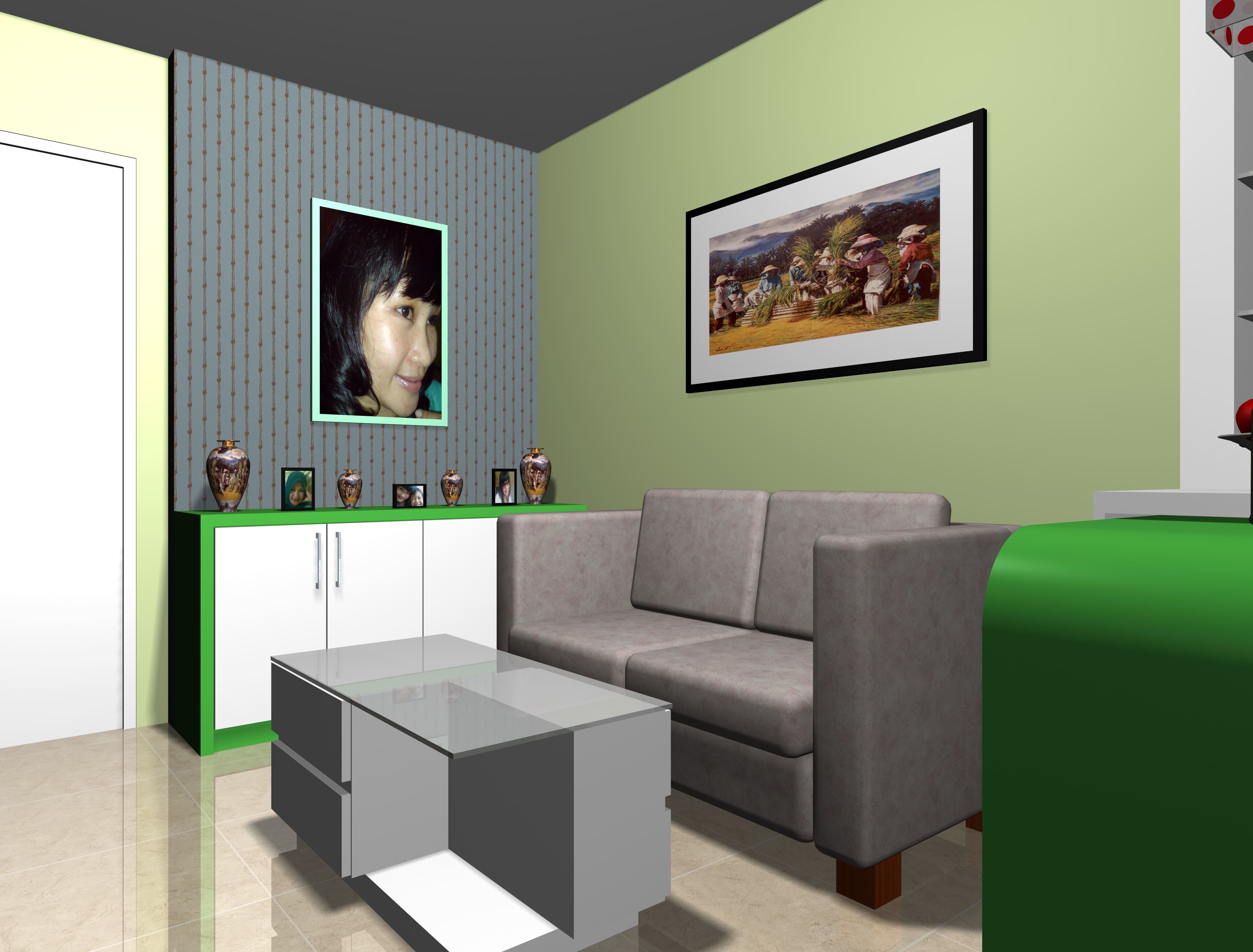 Contoh Desain  Project Interior  Apartemen  Season City 